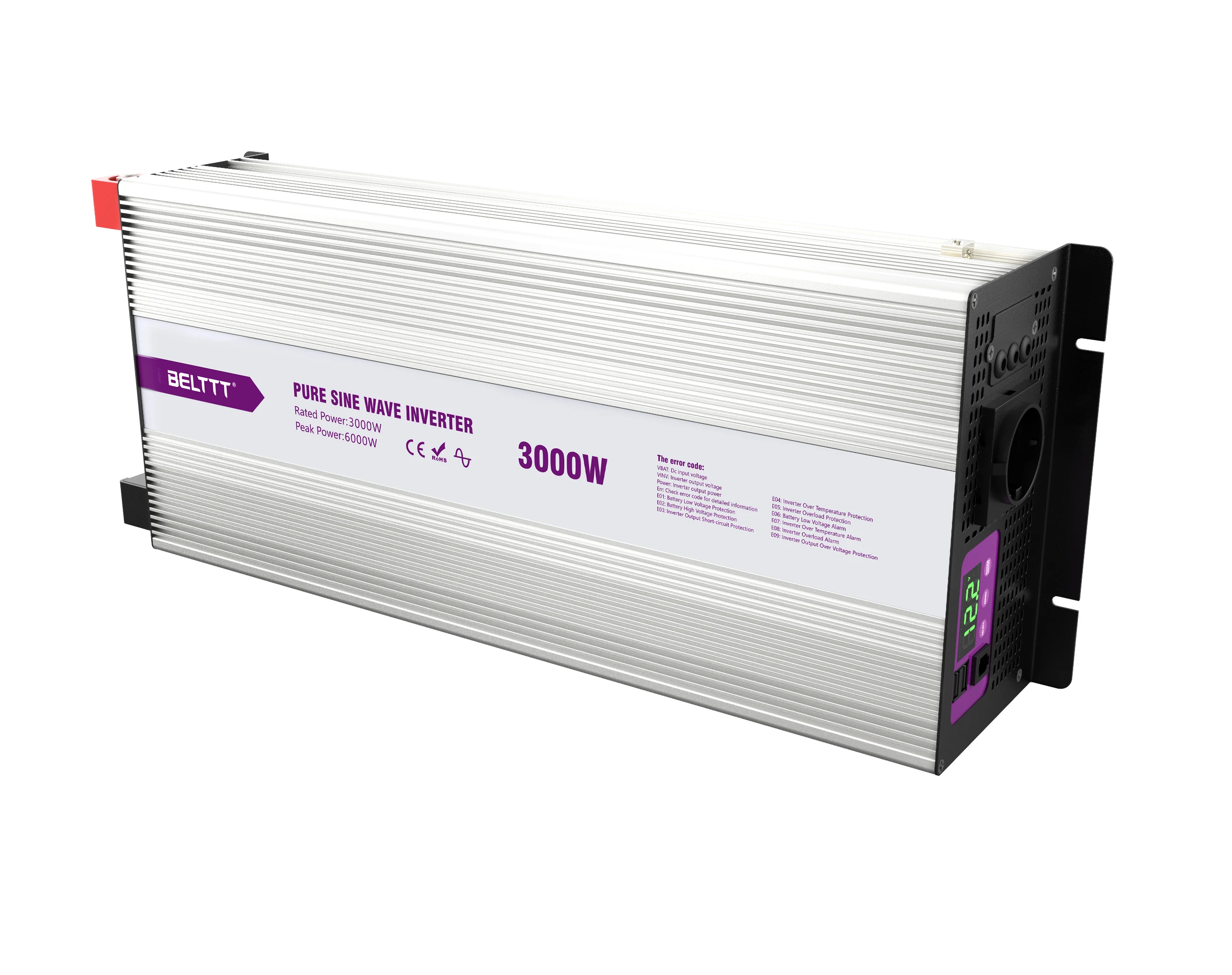 Green energy solar backup power system24v dc to 220v 230v 240v ac pure sine wave 3kw off grid inverter