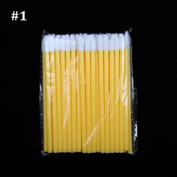Small wholesale  Lip Brush Set 50pcs/bag Cotton Swab Mascara Wands Lash Lipstick Cleaning Eyelashes Brush Applicators 50 pcs
