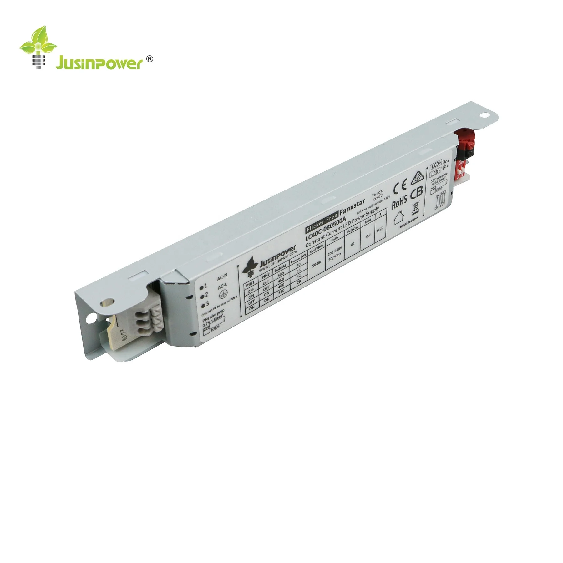 Professional manufacturer high efficiency constant current led driver 40W