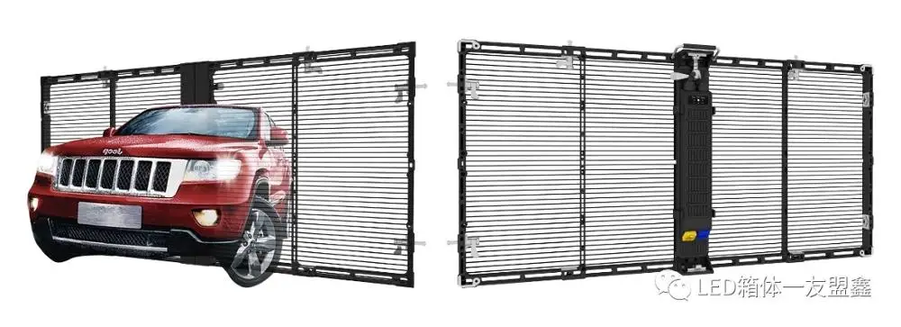 New design p3.91-7.82mm 1000*1000mm panel 80% transparent stage wall indoor video led display for good price