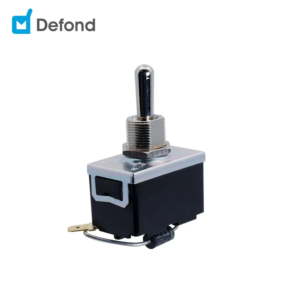 Defond toggle switches 6a 125vac 3a 250vac DTW-1206-YR-04R SPDT ON OFF toggle switch 3 PIN