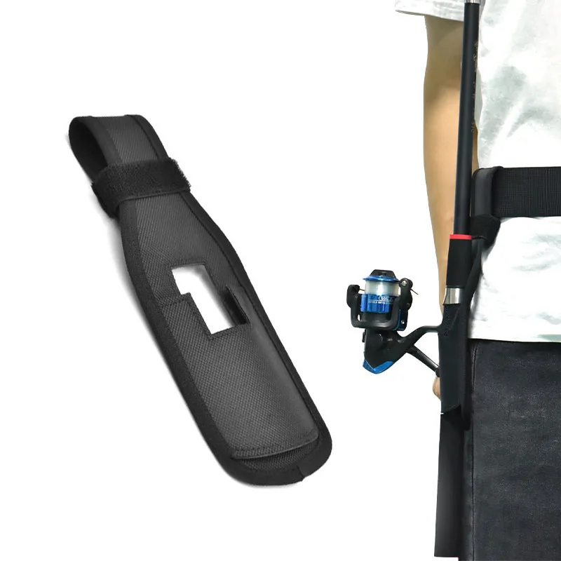 Outdoor Tools Waist Belt Fishing Rod Holder Adjustable Quick Fishing Rod Inserter Support Fishing Gear Accessories