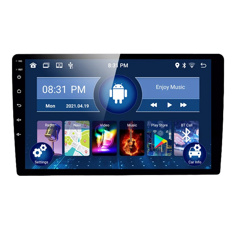 Dashboard Display LCD Android Screen Carplay GPS Player Video Multimedia Dvd Radio Car Head Unit Android