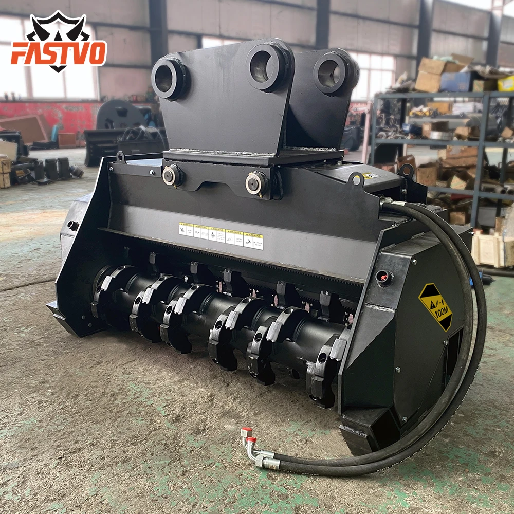 Excavator Mulcher Brush Cutter Flail Mover Attachment for Land Clearing