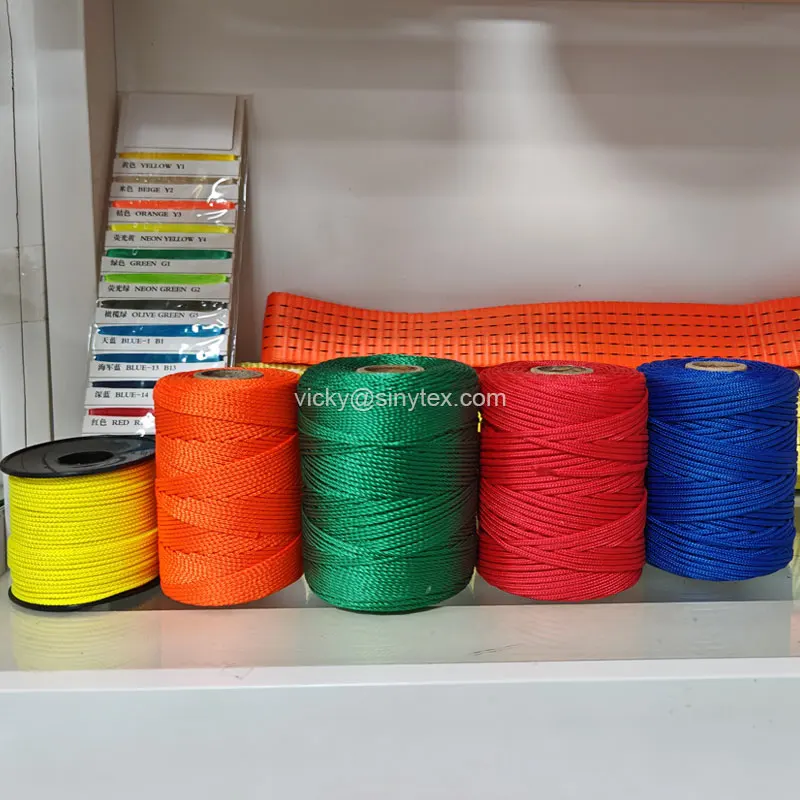 SINOTEX NEW Material 100% Polyester Bonded Sewing Thread 210D/2/3/4 420D/3 Thread for Fishing Net