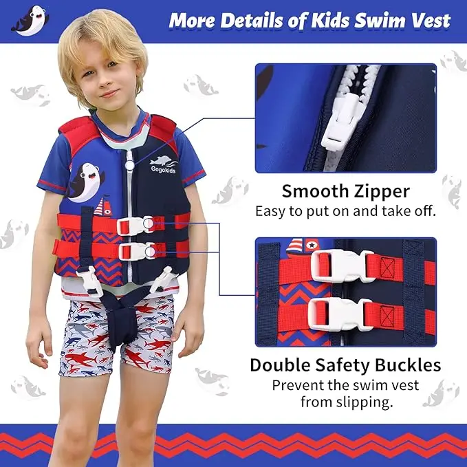 EPE Neoprene Floating Suit Kids Swim Trainer Vest In Stock Toddler Swimming Aid Paddle Life Vest Jacket For Learning Life Vest