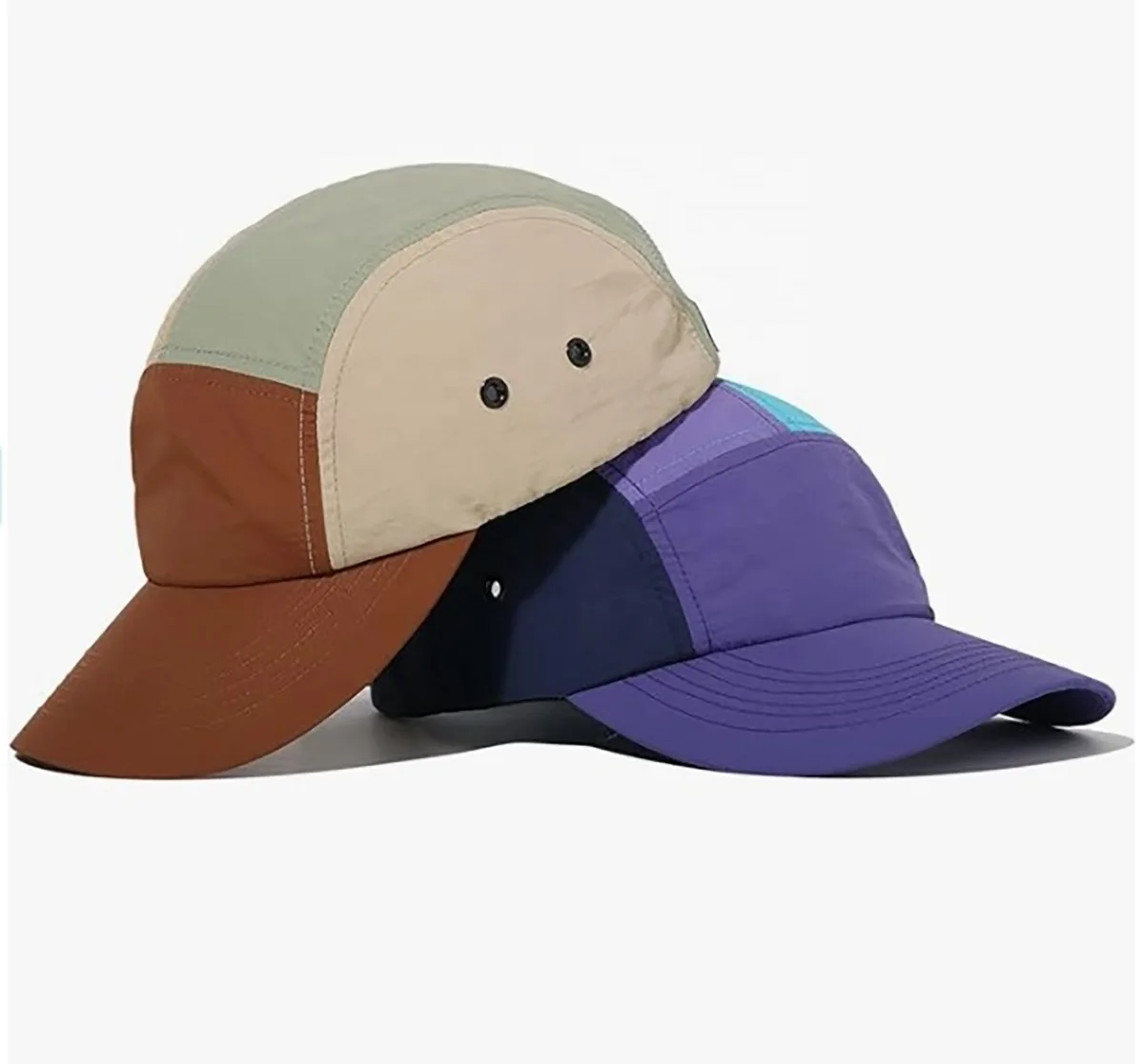 custom nylon waterproof water proof outdoor quick dry fit dry-fit camp running 5-panel five 5 panel 5panel caps hats for men