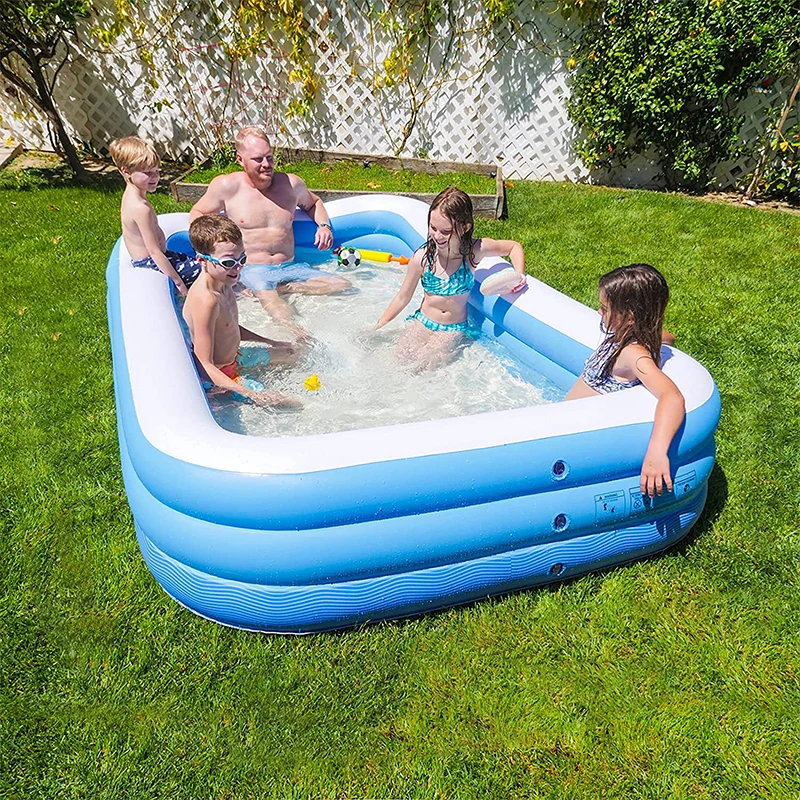 Heavy Duty Outdoor Patio Swimming Pool Family Blow Up Pool Inflatable Swimming Pool