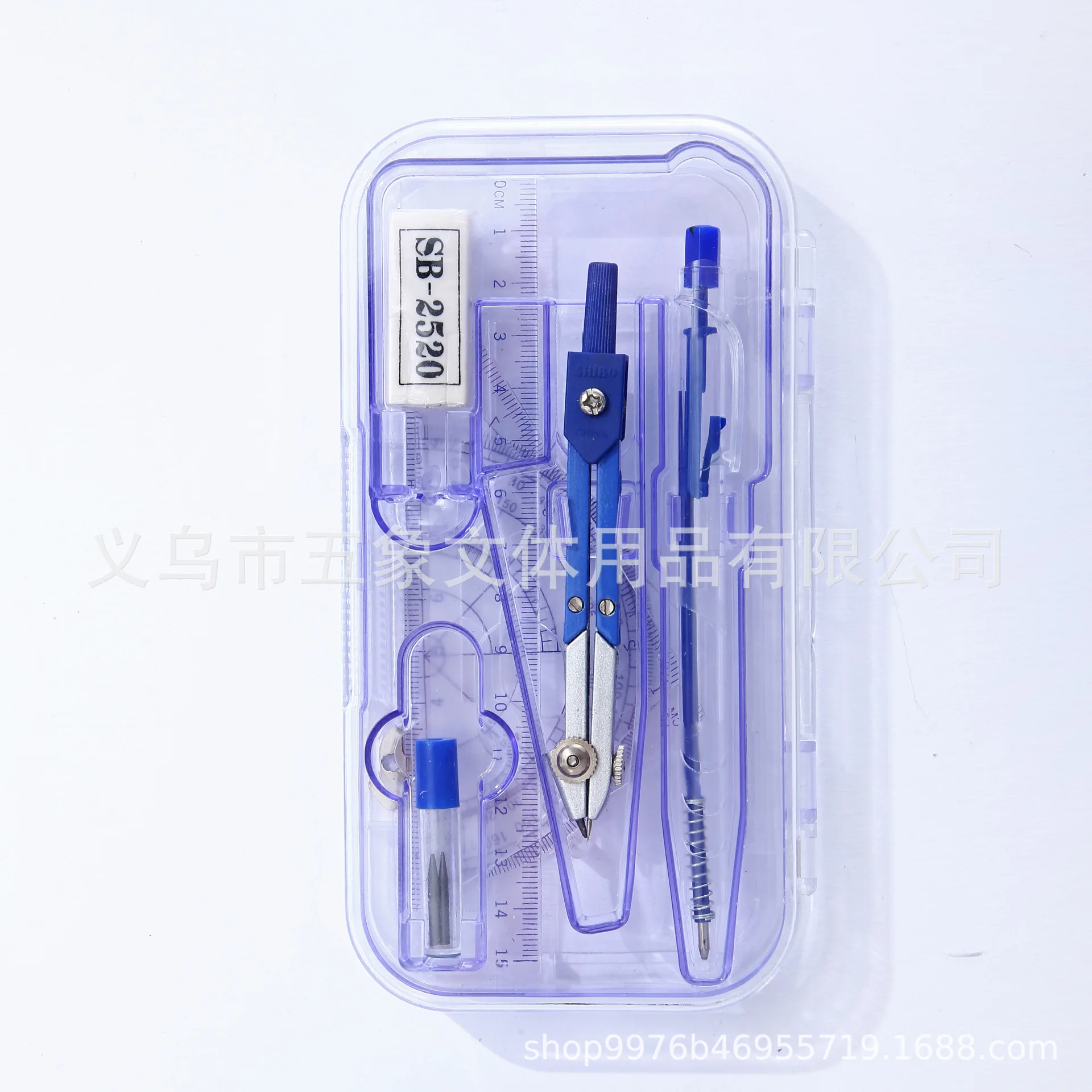 Direct Selling Mathematical Compass Painting Exam Set Geometric Protractor Drawing Ruler Compass Student Stationery