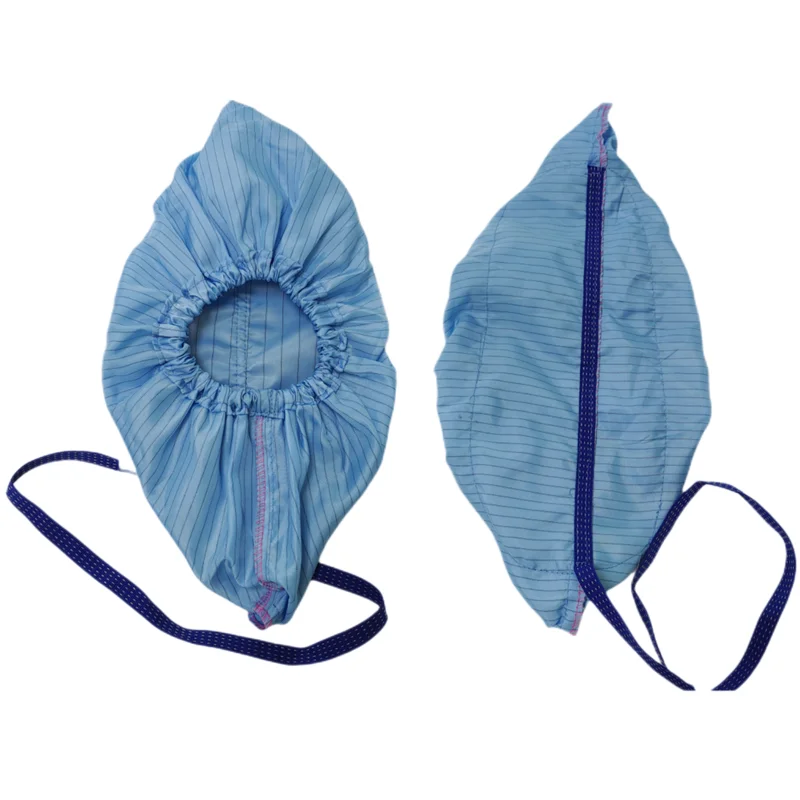 PE antistatic shoe covers more economical and practical than disposable shoe covers and made of striped or mesh fabric