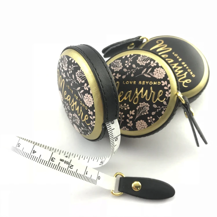 Black Bmi_drop-shaped Multifunctional Health Index Waist Measurement Health Ruler Telescopic Plastic Tape Measure With Handle