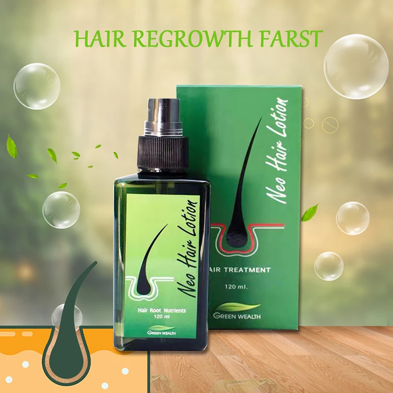 green wealth Neo hair lotion 100% high-quality care spray to stop hair loss root nutrients new hair lotion thailand