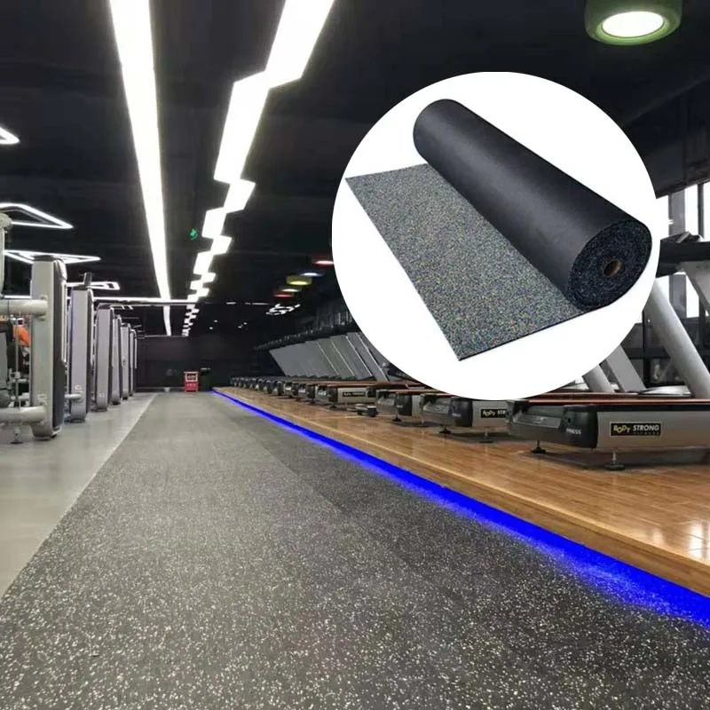 Simple Construction Durable Reduce the Shock and Noise Underlay Rubber Flooring Mat Acoustic Rubber Underlay Carpet Pad Mat