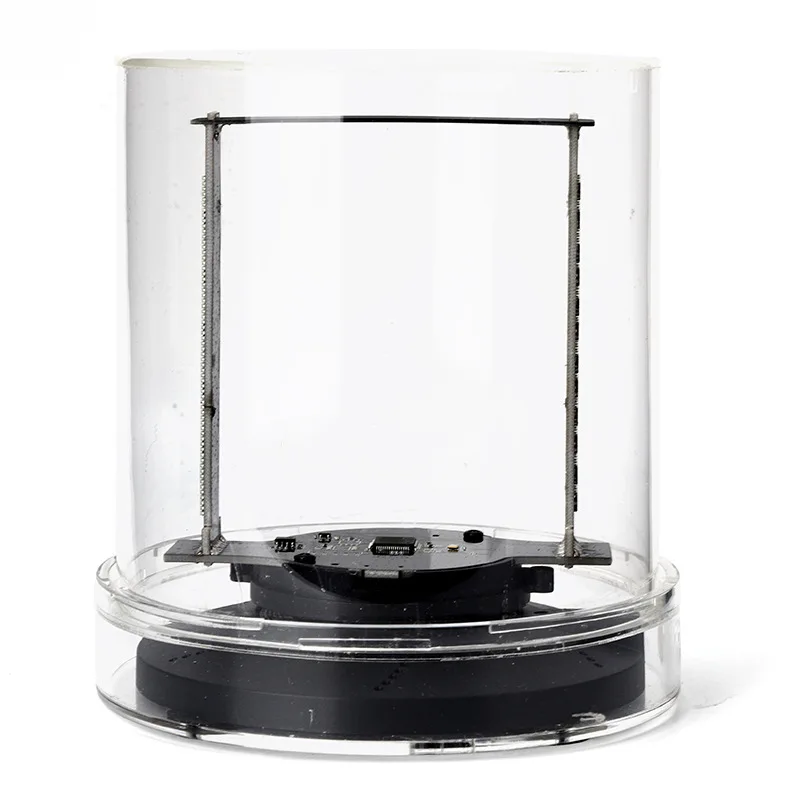 Newest 360 Degree View 3D Holographic Air Display Desktop Hologram Display Fan with Acrylic Cover for Advertising Cafe Mall