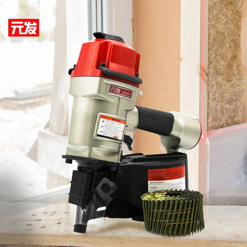 Yanfa CN80 Made in China Manufacturer Coil Nailer Pneumatic Nailer Gun Air Framing Coil Nailer