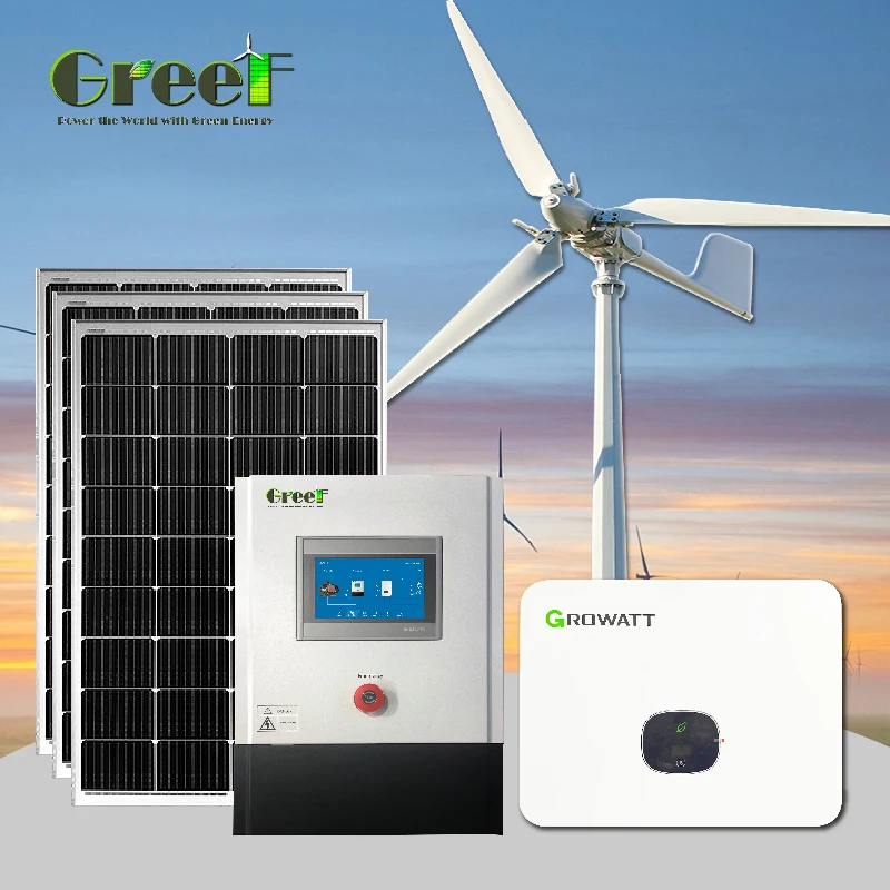 10kw 5kW On-Grid Solar and Wind Hybrid System Home Use Power Generator with Solar Wind Mills for Home Use