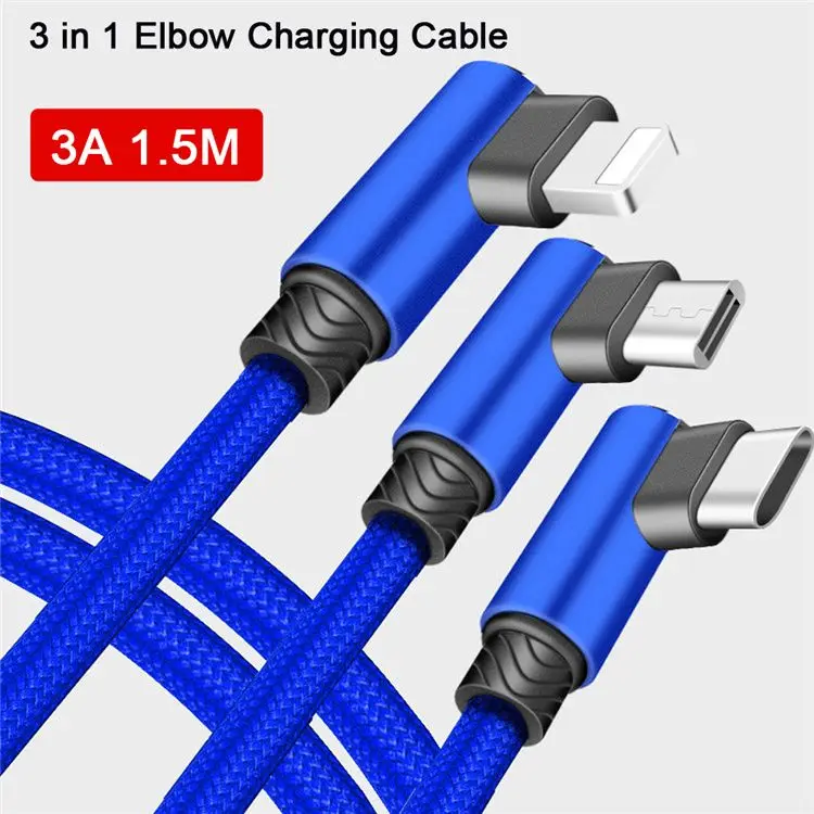 Нейлоновый плетеный 3 фута 6 футов 10 в 1 usb 0 зарядный кабель micro 8 контактов Тип C для быстрой зарядки и передачи данных мобильного