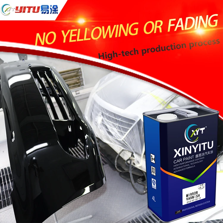 
high thick film smooth mirror effect car paint hardener automotive varnish 