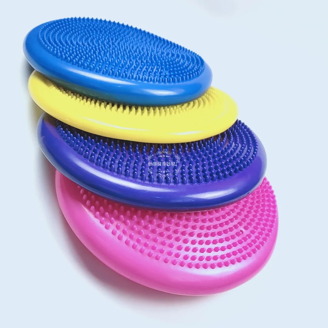 Thickened massage flat Pad Inflatable Fitness Exercise Training mat yoga balance cushion