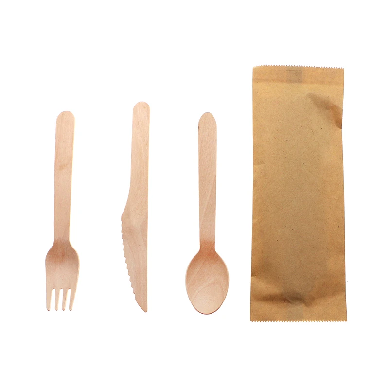 
Manufacturers Wholesale Wooden Cutlery Wholesale Eco-friendly Biodegradable Wooden Disposable Cutlery 