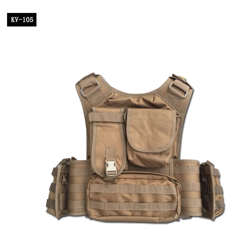 Tactical Vest with M4/M16 Magazine Pouch Military Protective Combat Vest for Security