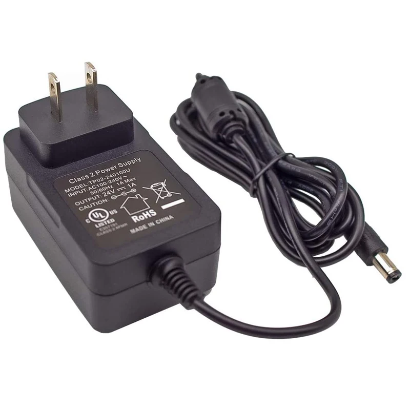 24V 1A Power Charger 24W Power Supply Adapter 100V-240V AC to DC 24 Volt 1000,800,600,400,300,200,100mA Available