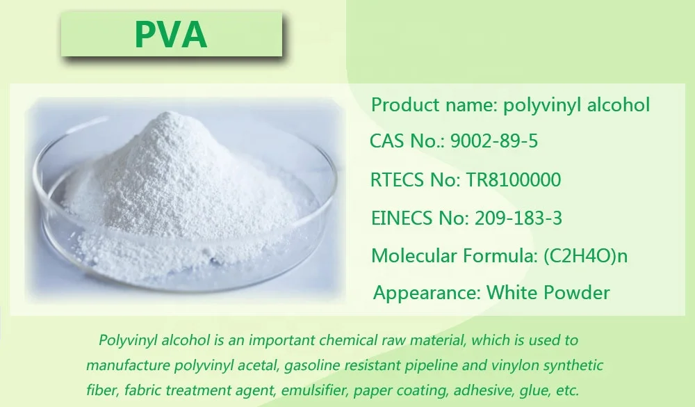 Manufacturer Factory High Purity Polyvinyl Alcohol PVA 2488 1788 2088 2099 2499 China brand