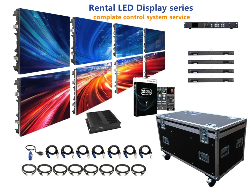 High quality indoor HD background WIFI video wall meeting room projector 3mm 2.5mm customized led advertising screen