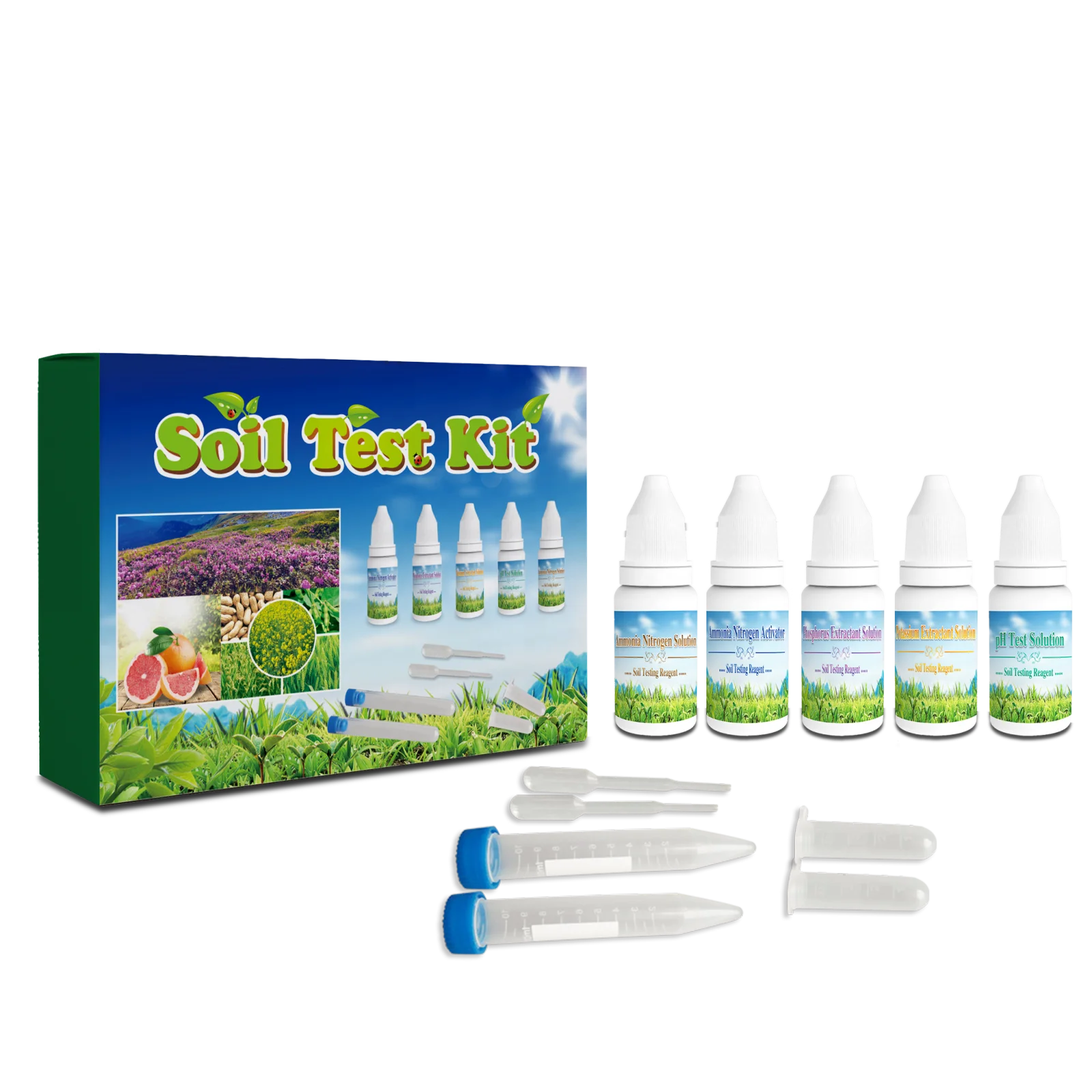 Hot sell product easy reading Reliable and quick soil test kit  results in 30s /1 min soil test kits