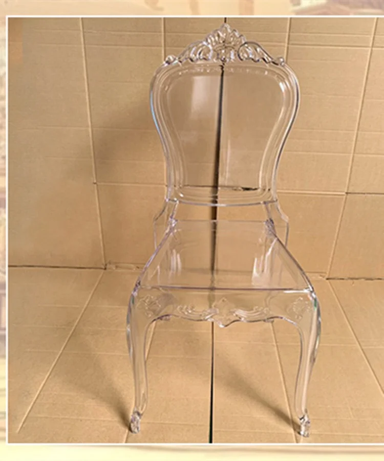 China factory resin acrylic crystal clear wedding beauty Princess chair