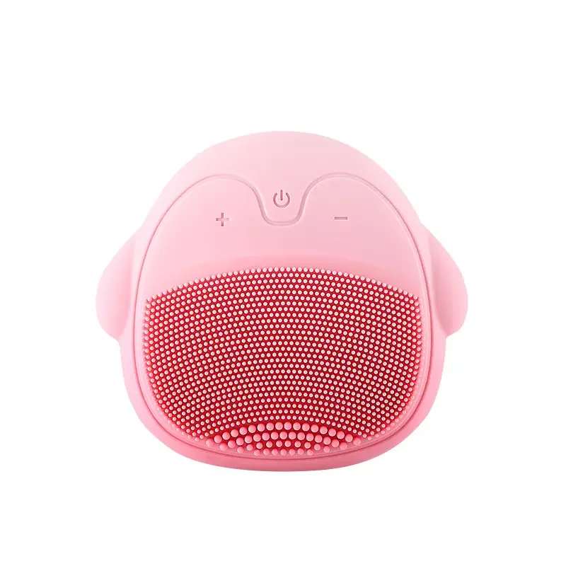 Rechargeable Ultrasonic Silicone Electric Cleansing Brush Mini Skin Washing Massage Brush