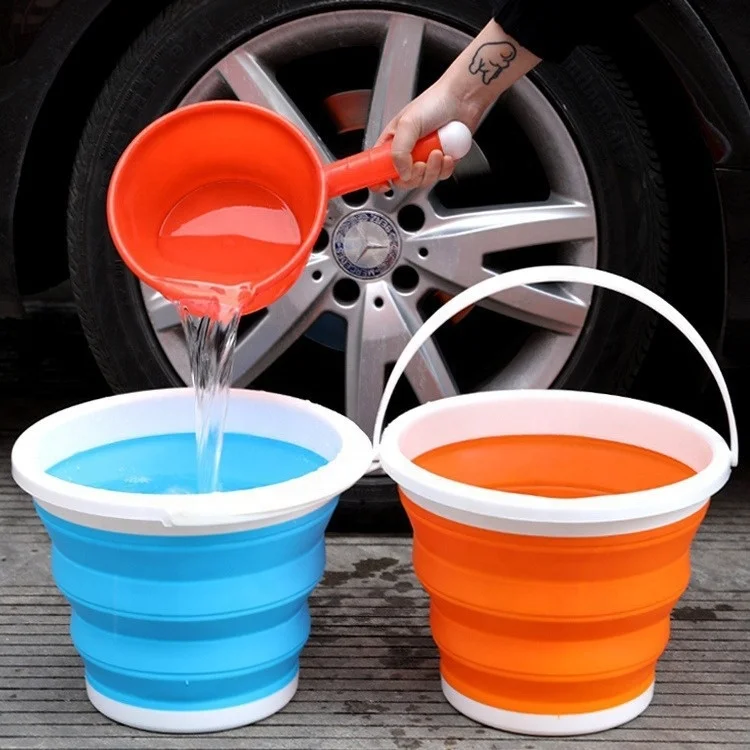 Fishing Boat Filled With Water With Handle Fish And Crabs Outdoor Seaside River Fishing Folding Bucket Fishing Accessories