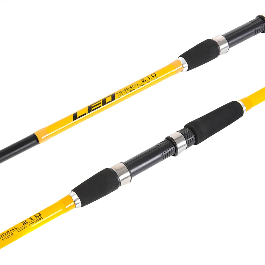 1.8M 2.1M Spinning Rods ML Power Casting Fishing Pole Glass Fabric Line Weight Spinning Fishing Rod Lure Rod