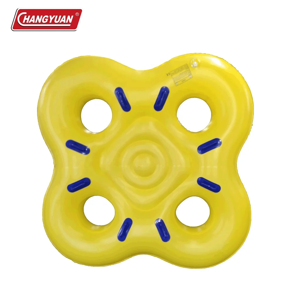 
custom four seat inflatable adult big water tube 