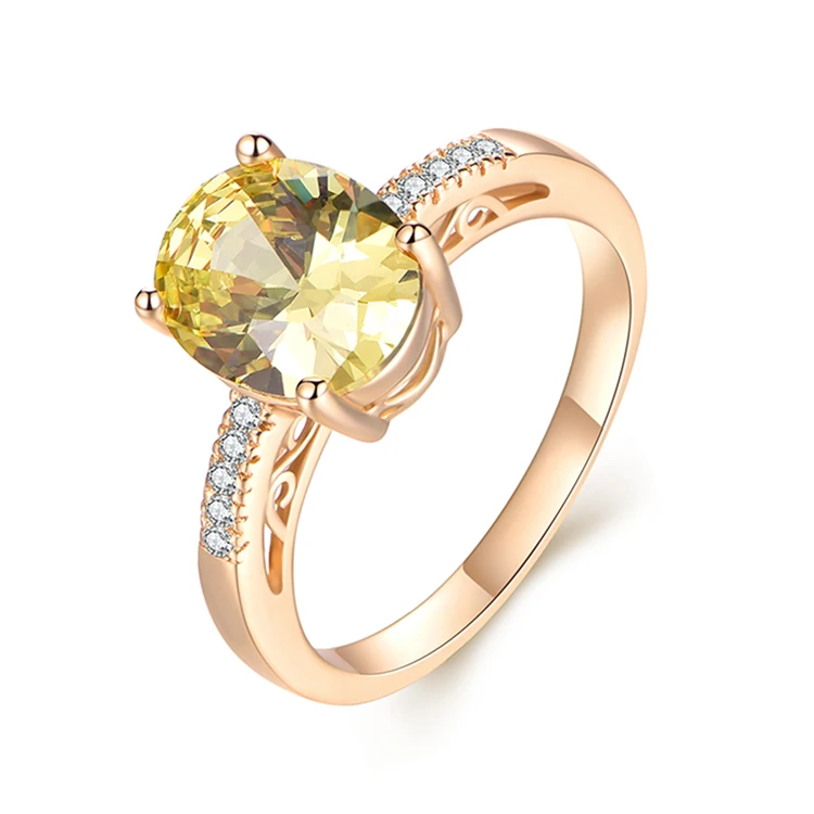 
Rose Gold plating jewelry Sterling silver 925 CZ stones rings for woman 