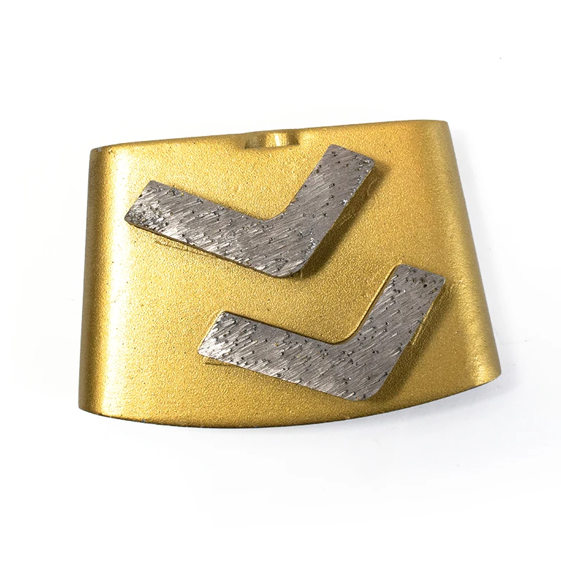 Somebetter Diamond Shoes with Double Arrow Segments Concrete Grinding Diamond Shoes for HTC floor grinder
