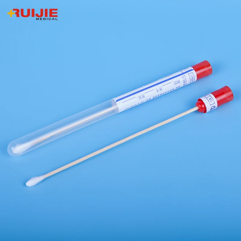 China Supplier Disposable Sterile Dacron Swab With Cary Blair Medium