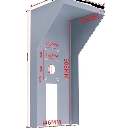 Aluminum Face Recognition Shell CNC Machining Part Waterproof Facial Recognition Aluminum Shell