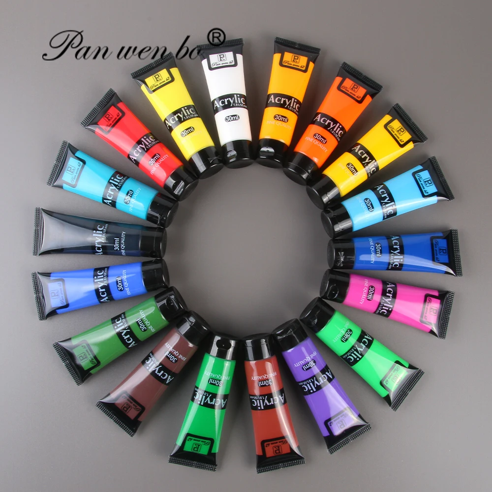 Professional Acrylic Colour Artist Painting Set 18colors/30ML acrylic paint sets art supplies for kids