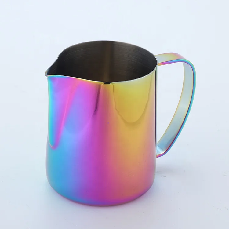 Best OL loved customized colors coffee tea set barista coffee latte art pitcher pouring milk frother frothing pitcher jug