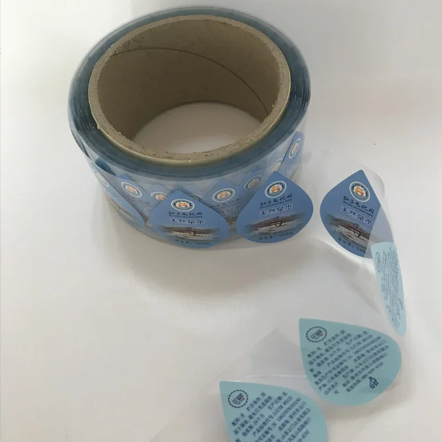 Прозрачная наклейка для напитков из ПВХ/ПП/ПЭ