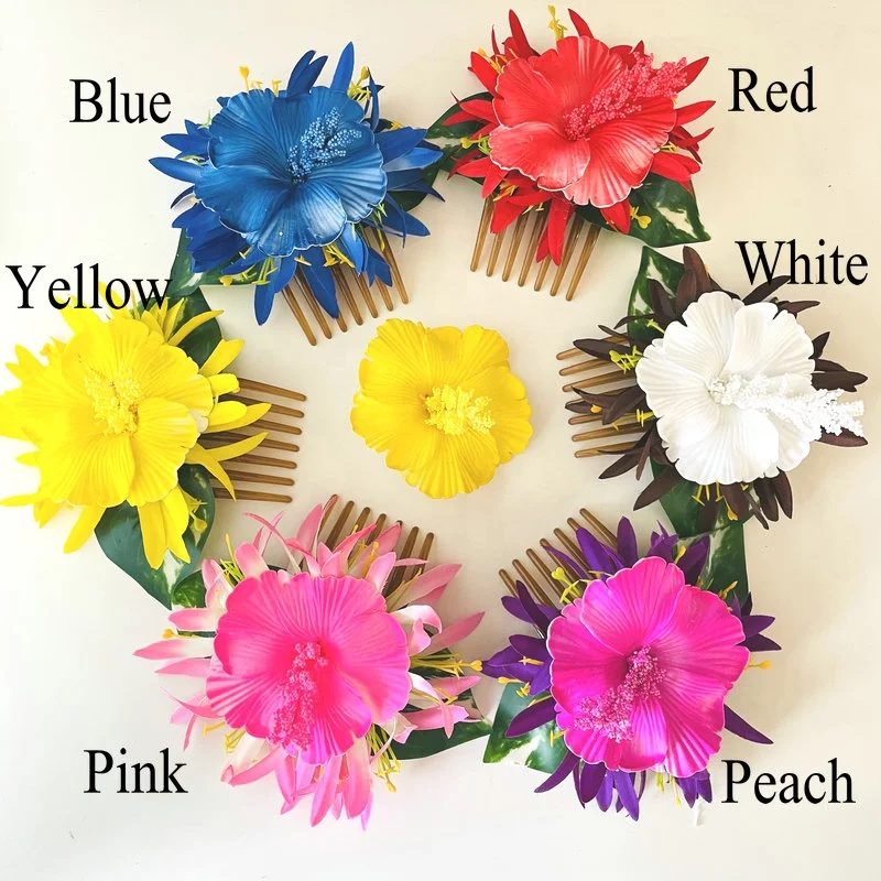 Spider lily orchid hair comb Foam flower hair accessories