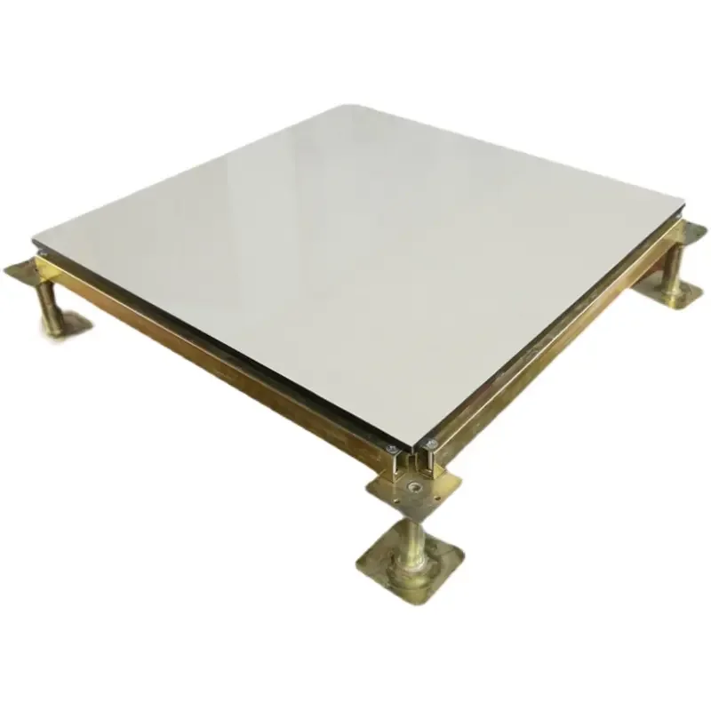 Anti-static raised floor with tile surface