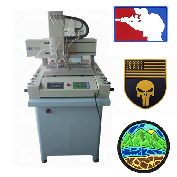 Multi-colors rubber pvc shoe charms machine