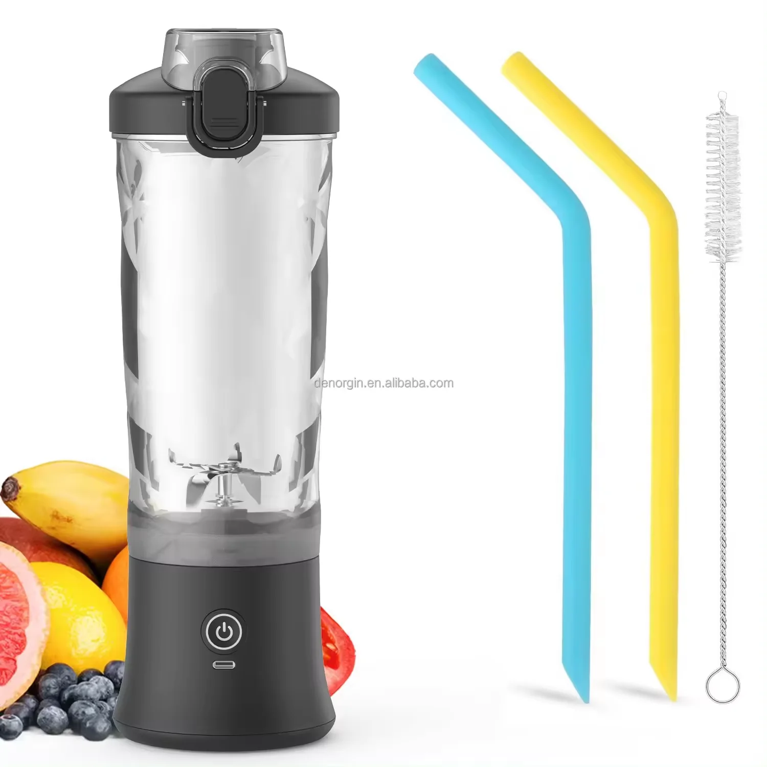Personal Travel 600ml Crush Ice Portable Blender Machine for Drinks and Shakes