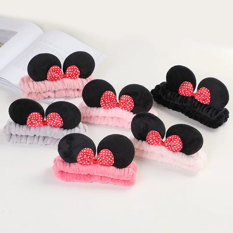ROMANTI Hot Selling Cute Mouse Ears Face Wash Hair Band Spa Facial Headbands