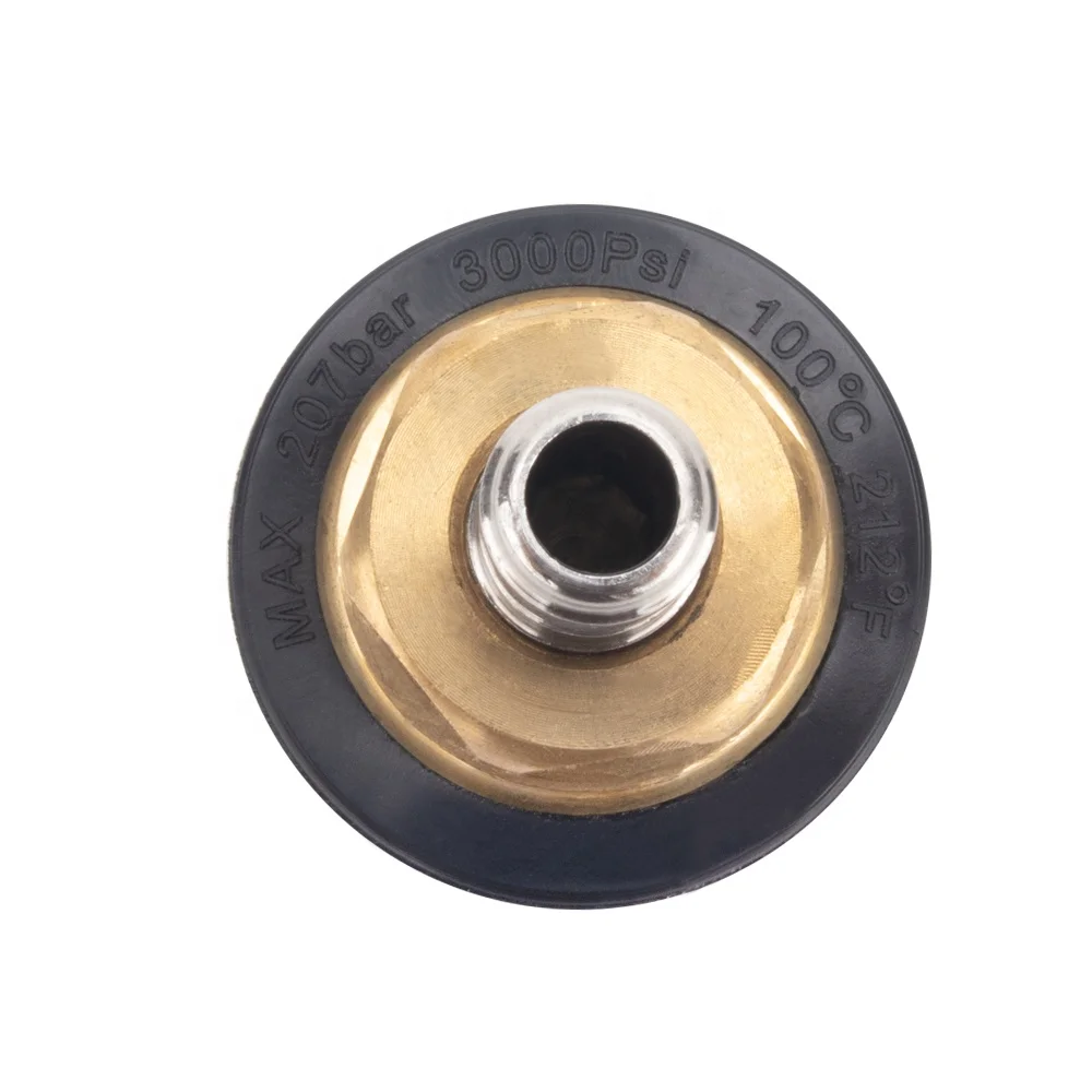 Pressure Washer Brass Rotating Nozzle Turbo Nozzle High Pressure Cleaner Car Wash Spray Nozzle 207bar 3000psi