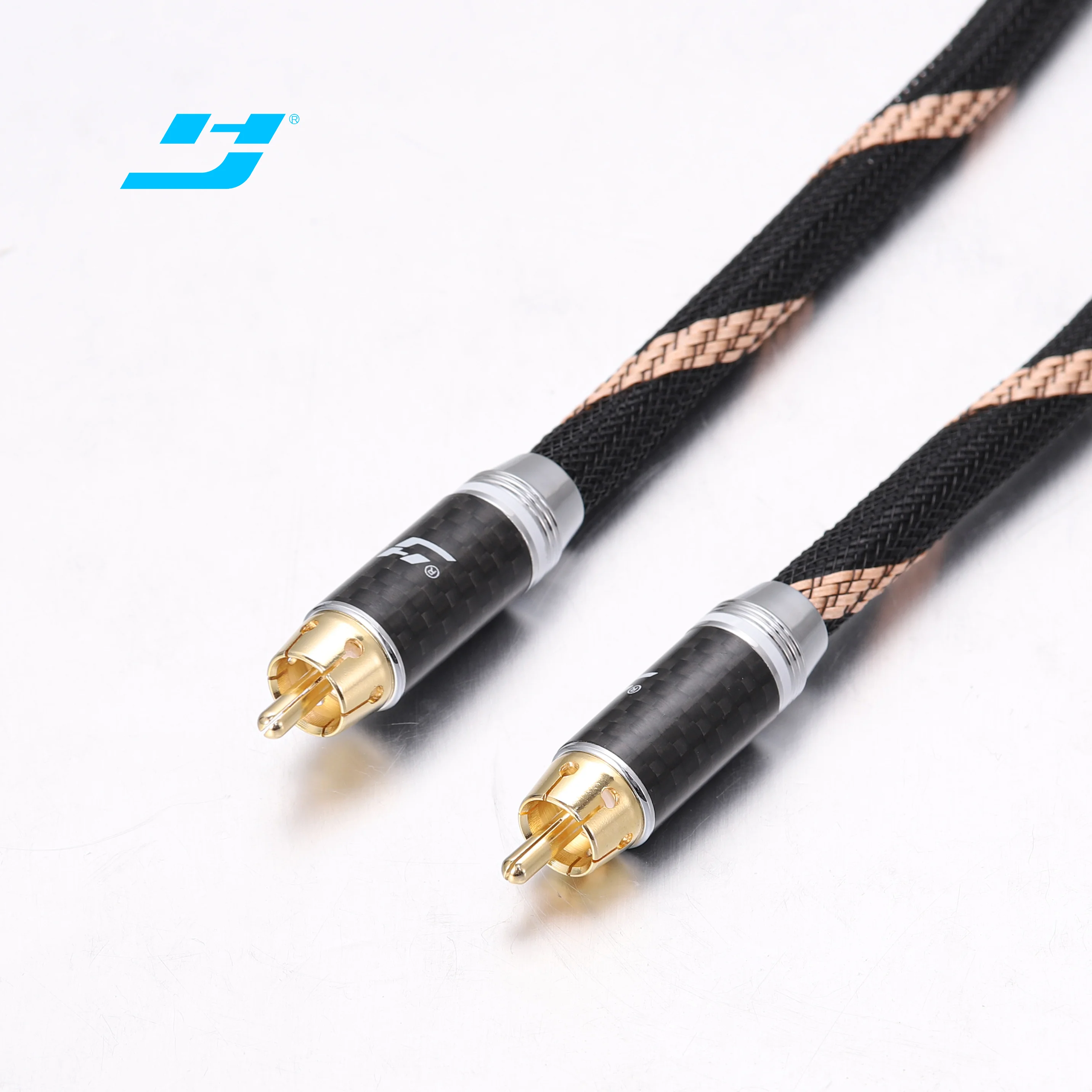 High End Balanced Audio RCA Cable  Male to RCA Male Stereo Audio Video AUX cable RCA Cable