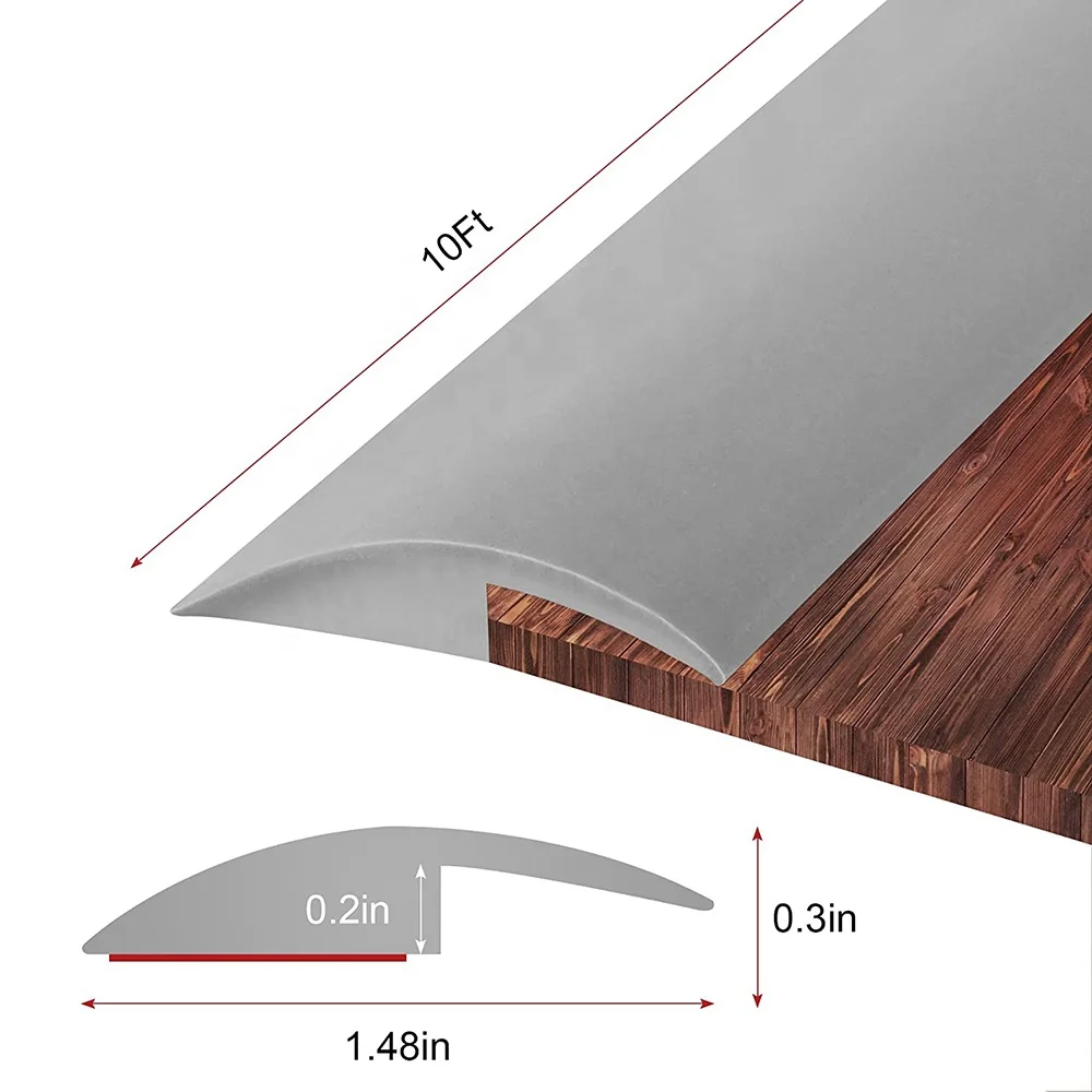 Easy to Curve Floor Mats Edge Reducer Carpet Straight Edge Threshold Transition Strip Vinyl Floor Edging Trim