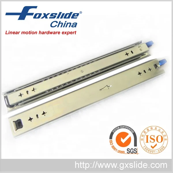 Foxslide heavy duty table drawer slide rail 1000mm lock in and out for mechanical devices